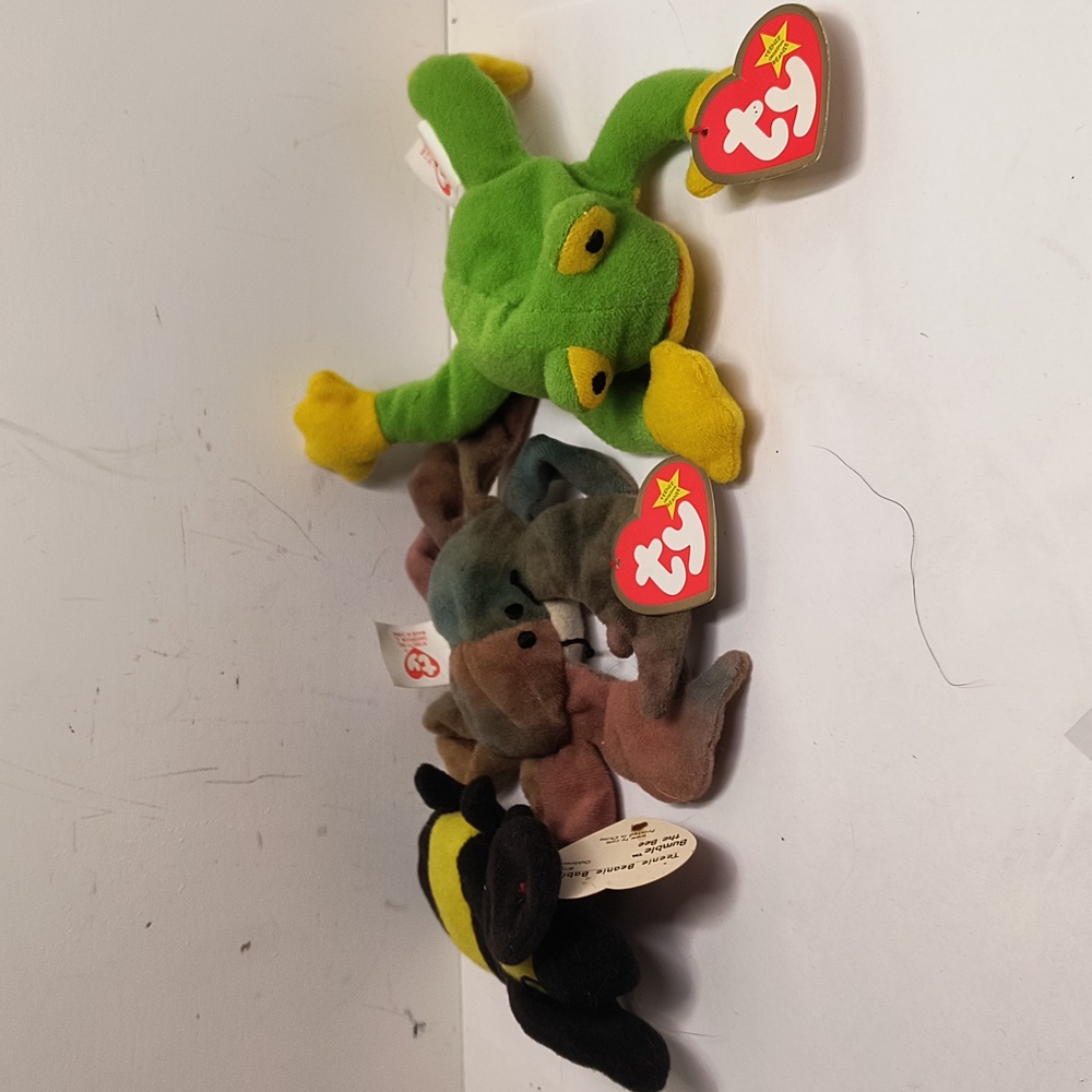 TY McDonald's Smoochy The Frog, Claude The Crab, And Bumble The Bumblebee
